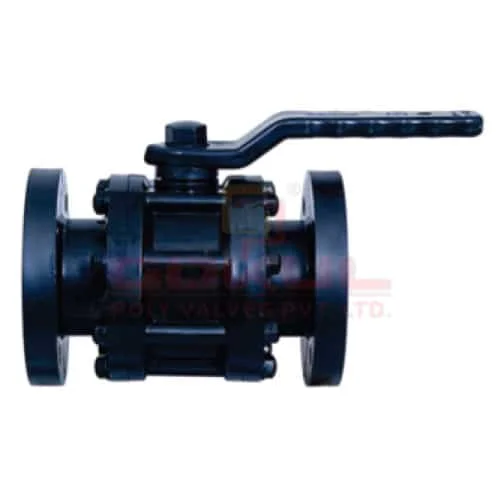 hdpe ball valve flnage end